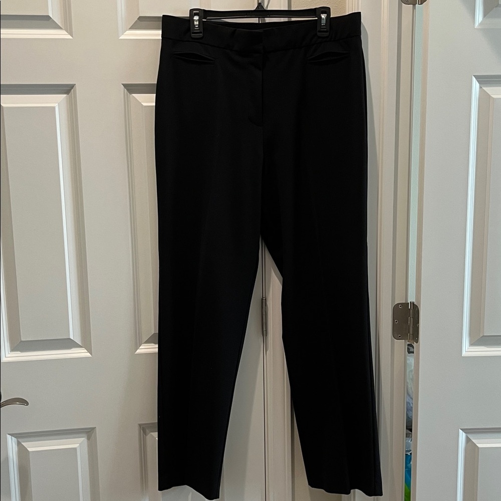 Counterparts size 14 x 31” black straight leg stretch trousers slacks pants EUC